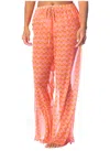 Maaji Geo Waves Blair Pants In Orange In Pink