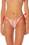 Maaji Geomatrix Dreamscape Reversible Side Tie Bikini Bottoms In Multi