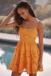 Maaji Ginger Garden Emily Cotton Cover-up Dress In Orange