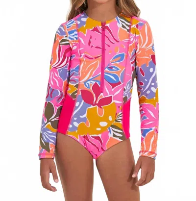 Maaji Kids' Girls' Jungle Rain Miku One Piece Set In Pink In Multi