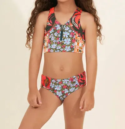 Maaji Kids' Girls' Twister Daybreak Bikini Set In Multicolor