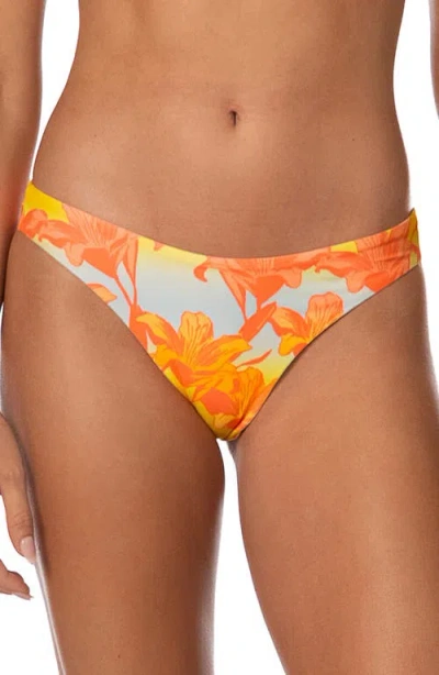 Maaji Golden Lily Sublimity Swim Briefs In Orange