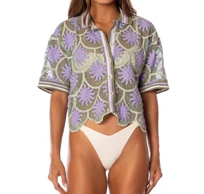 Maaji Golden Sun Solene Shirt In Red In Multi