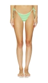 Maaji Green Symphony Sunflash Bikini Bottom In Green