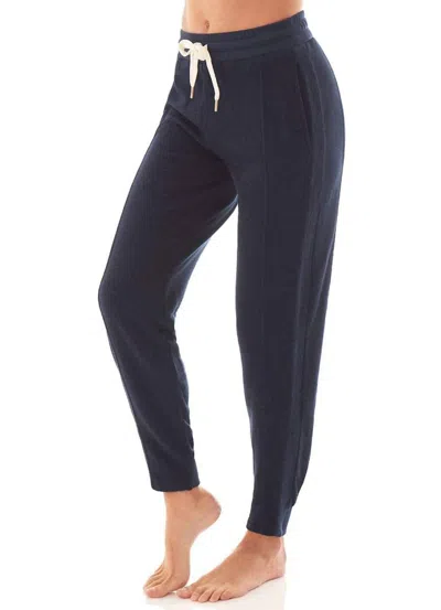 Maaji Hibiscus Soft Jogger In Navy In Blue