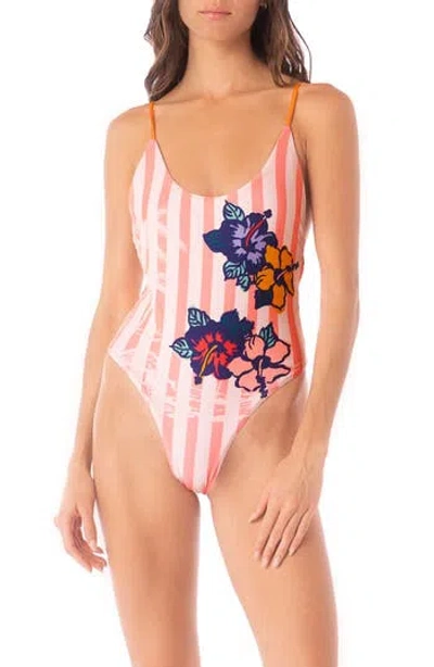 Maaji Hula Harmony Wanda Reversible One-piece Swimsuit In Multi