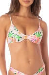Maaji Irene Reversible Underwire Bikini Top In Light Beige