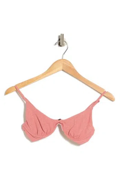 Maaji Irene Reversible Underwire Bikini Top In Pink