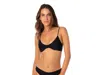 Maaji Irene Unmolded Underwire Bikini Top Women's Noir Black Adjustable Buu086 In Black