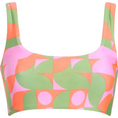 Maaji Izzy Reversible Bikini Top In Pink