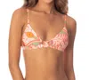 Maaji Jacintia Fixed Triangle Bikini Top In Kaleidoscope In Multi