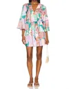 Maaji Japanese Eden Enjoyable Dress In Pastel Green In Multi