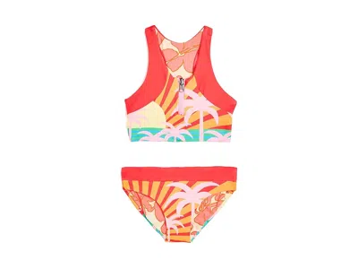 Maaji Jungle Sway Poppy Girls Swimwear (little Kids/big Kids) Girl's Swimwear Sets Open Red : 8 Big Kids,  In Multi