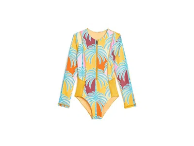 Maaji Jungle Whisper Miku Girls Swimwear (little Kids/big Kids) Girl's Swimsuits One Piece Open Yellow : 8 In Multi