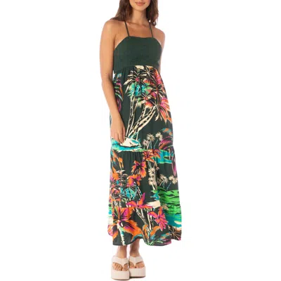 Maaji Kario Cover-up Maxi Dress In Green