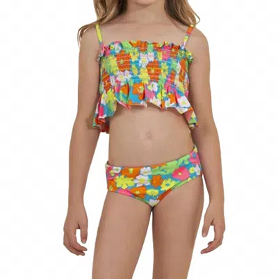 Maaji Kids' 90s Floral Fiesta Bikini In Multicolor