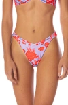 Maaji Lavender Dream Waikiki Reversible Bikini Bottoms In Blue