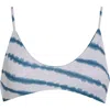 Maaji Liberties Reversible Bikini Top In Blue