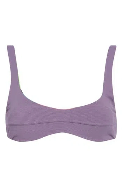 Maaji Lilium Scoop Neck Bikini Top In Gray