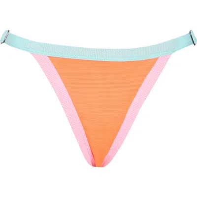 Maaji Lolita Reversible Bikini Bottoms In Orange