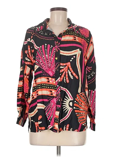 Pre-owned Maaji Long Sleeve Blouse In Black