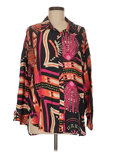 Pre-owned Maaji Long Sleeve Blouse In Pink