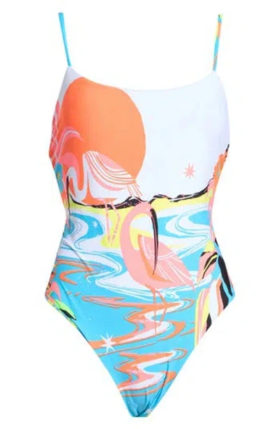 Maaji Luster One-piece Swimsuit In White