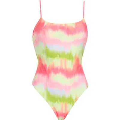 Maaji Luster Reversible One-piece Swimsuit In Pink