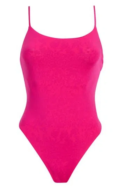 Maaji Luster Reversible One-piece Swimsuit In Brown