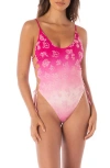 Maaji Lyla Side Cutout One-piece Swimsuit In Pink
