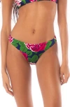 Maaji Meadow Roses Sublimity Reversible Bikini Bottoms In Multi