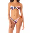 Maaji Splenium Regular Rise Single Strap Bikini Bottom In Hula Harmony In Multi