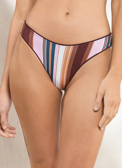 Maaji Mocca Sublimity Bikini Bottom In Purple In Multi