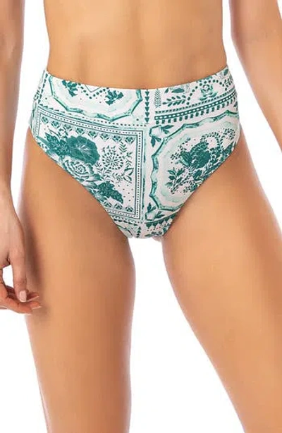 Maaji Moroccan Tiles Suzy Q Reversible Bikini Bottoms