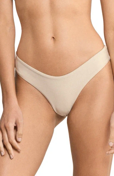 Maaji Nacar Journey Reversible Mid Bikini Bottoms In White