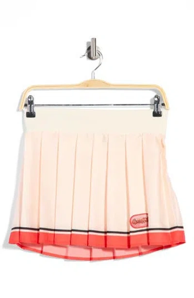 Maaji Naomi Pleated Cover-up Miniskirt In Light Beige