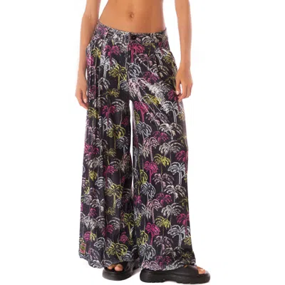 Maaji Neon Palmery Stella Cover-up Pants In Black