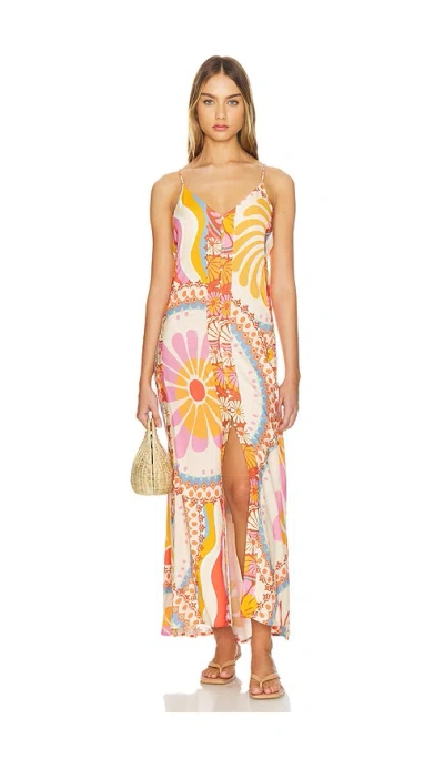 Maaji Sun Stampa Oasis Cover-up Dress In Beige