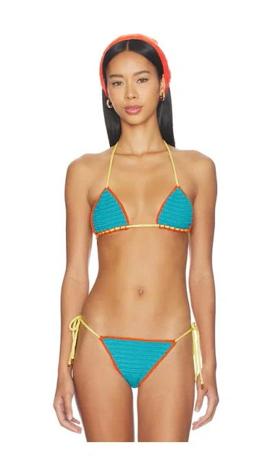 Maaji Ocean Drift Balms Bikini Top In Blue