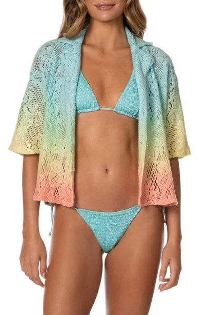Maaji Ocean Drift Octavia Cover-up Shirt In Blue