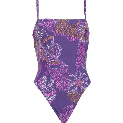 Maaji Ohana Reversible One-piece Swimsuit In Purple