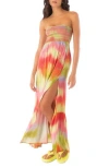 Maaji Ombré Strapless Cover-up Dress In Multi