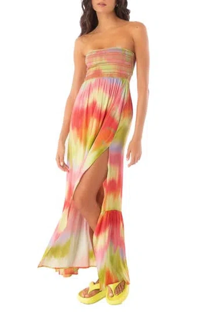 Maaji Ombré Strapless Cover-up Dress In Multi