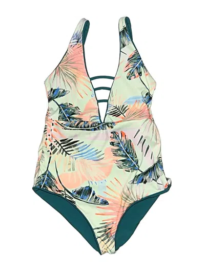 Pre-owned Maaji One Piece Swimsuit In Green