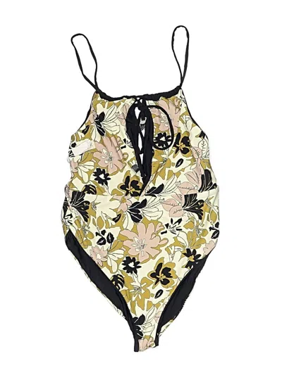 Pre-owned Maaji One Piece Swimsuit In Yellow