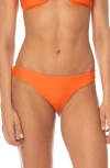 Maaji Orange Iconic Reversible Bikini Bottoms In Orange