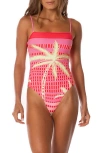 Maaji Palm Excel Gypsies One Piece In Red