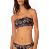 Maaji Palm Grove Bryn Reversible Bikini Top In Black