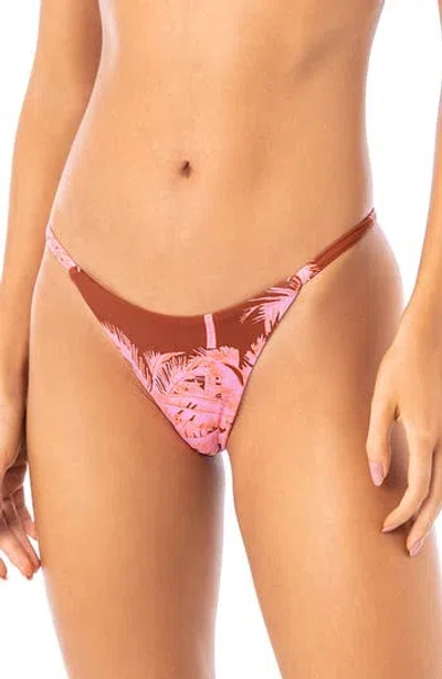 Maaji Palms Reversible Bikini Bottoms In Multi