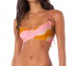 Maaji Paradiso Waves Archer Underwire Bikini Top In Orange In Pink